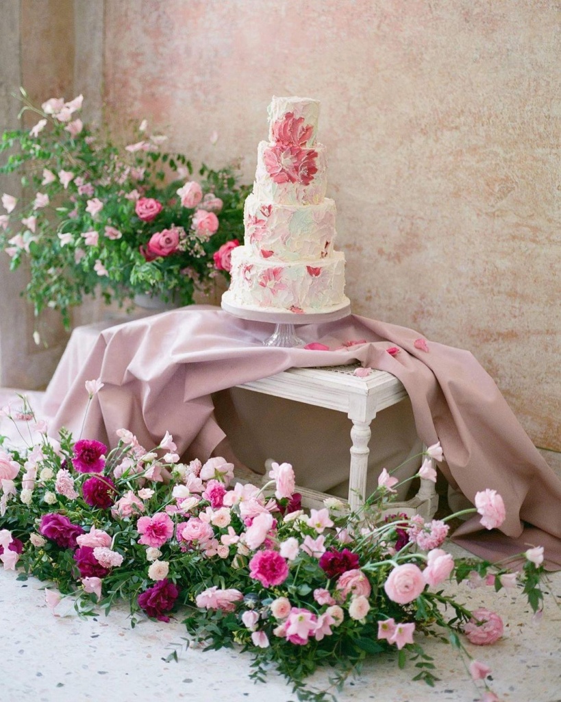 Painted Wedding Cakes