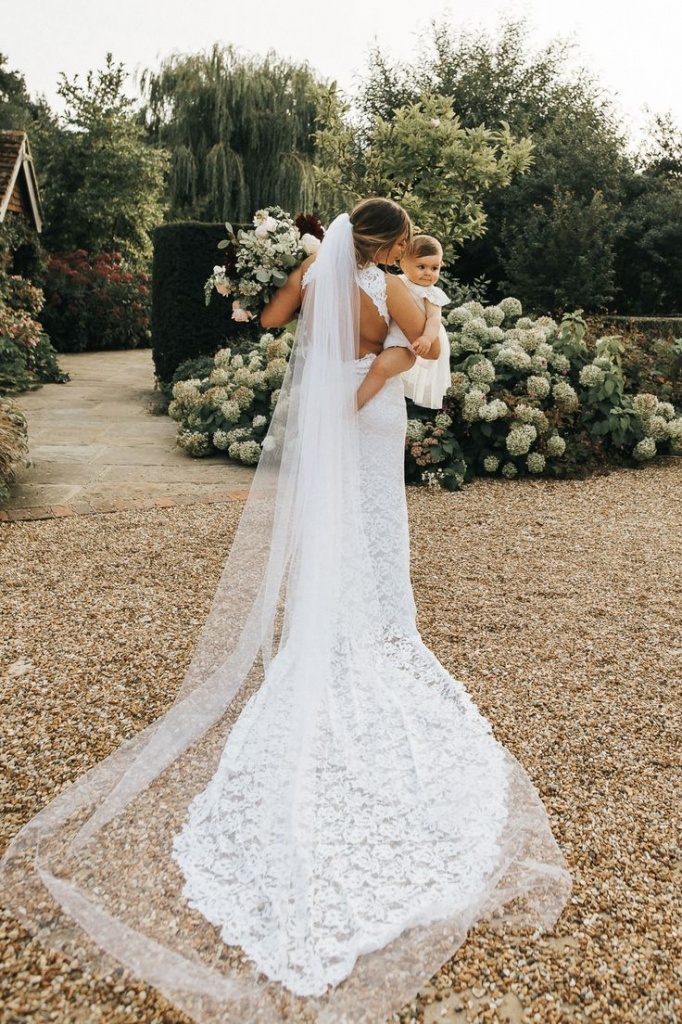 Grace Loves Lace Gown for a Rustic Wedding at Gate Street Barn, Surrey.jpg