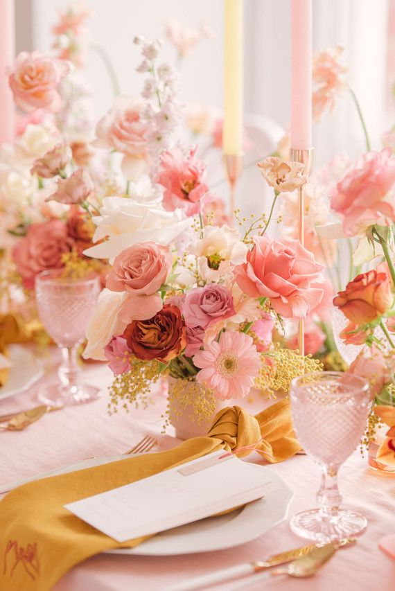 28_pink and mustard place setting _ Wedding & Party Ideas.jpg