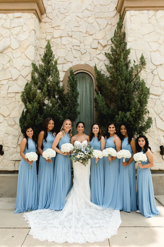 Blue Bridesmaid Dresses: 21 Best Bridal Looks + Faqs