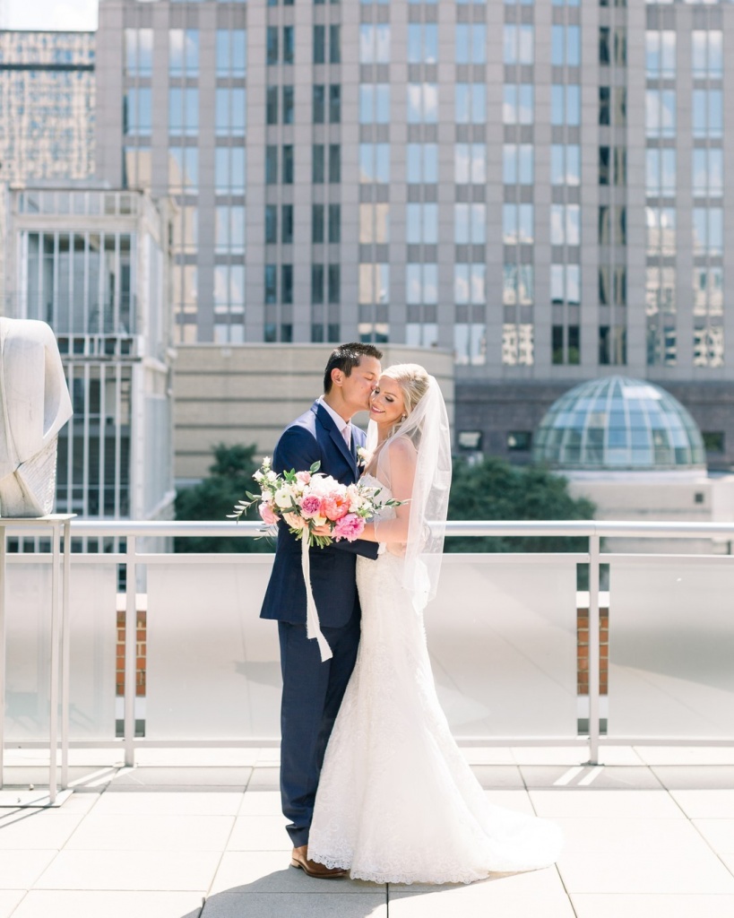 A professional wedding photographer in Charlotte