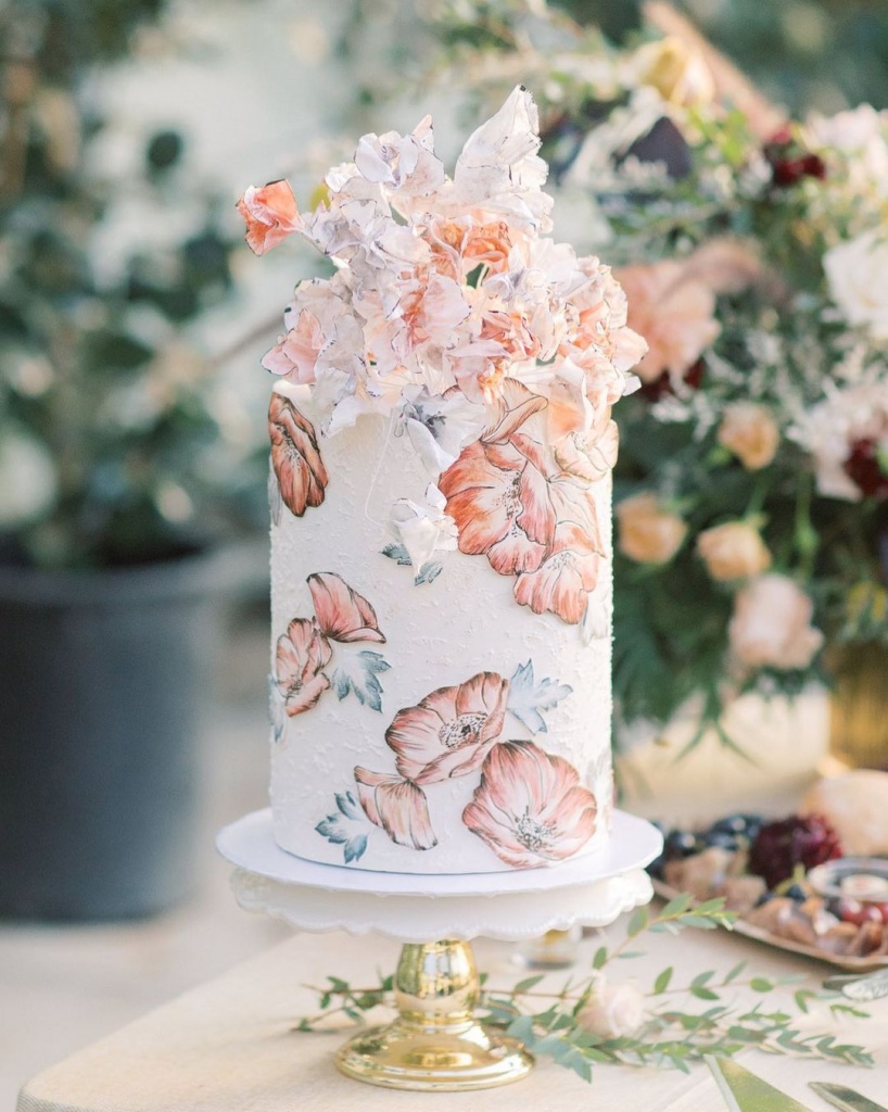 Painted Wedding Cakes