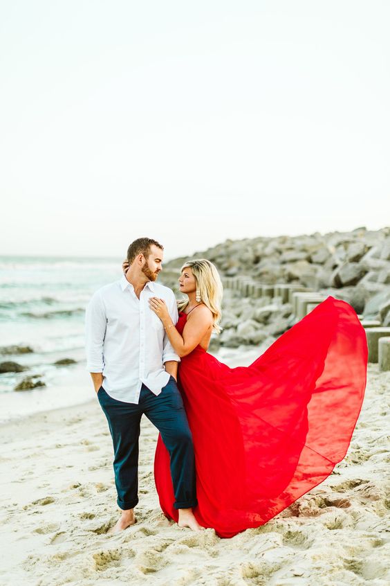 Stunning Outfit Ideas For The Pre-Wedding Shoot and Tips On How to Choose  The Best Couple Clothes ❤️ Blog Wezoree