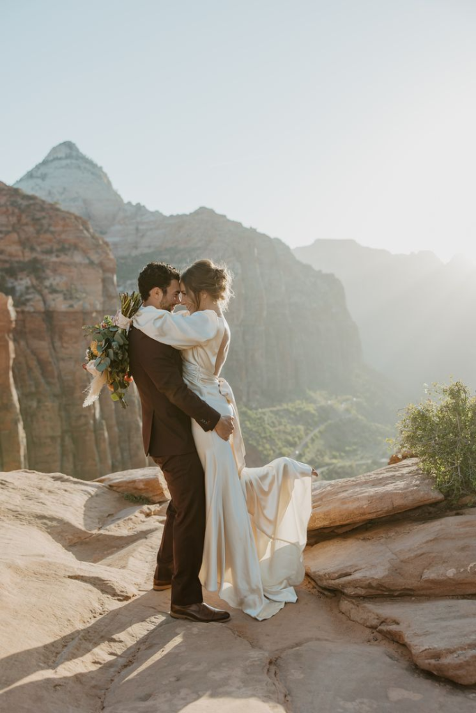 13_Zion National Park Canyon Overlook Bride and Groom Photos - Emily Dawn Photo.jpg