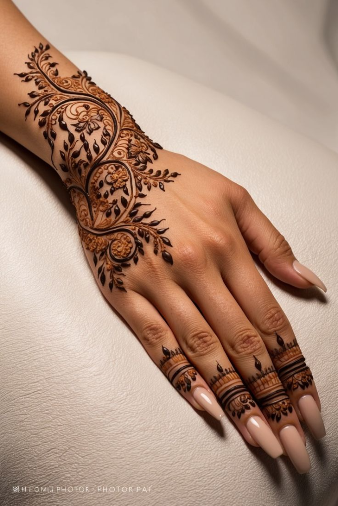 8_Intricate Backhand Mehndi Design with Elegant Floral and Leaf Patterns.jpg