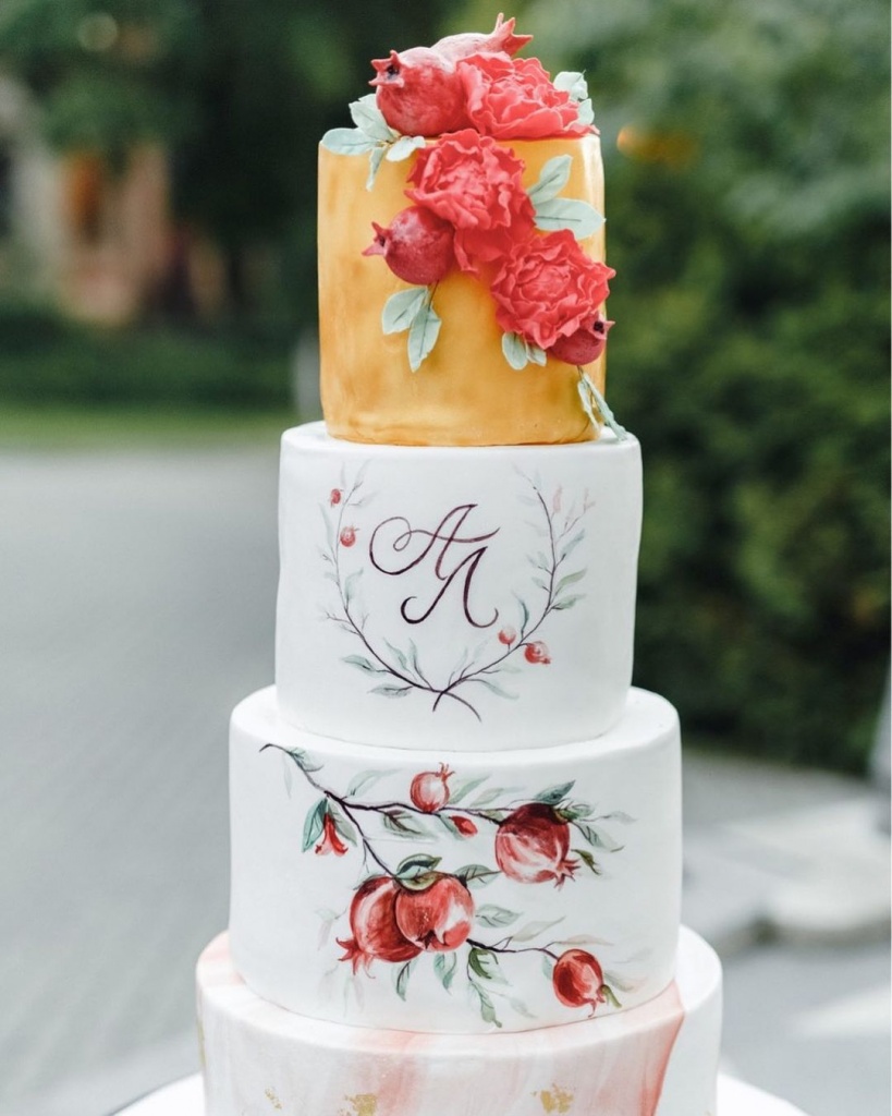 Painted Wedding Cakes