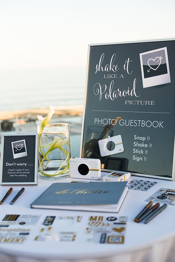 Guest Book Wedding Guest Book Polaroid Guest Book for 