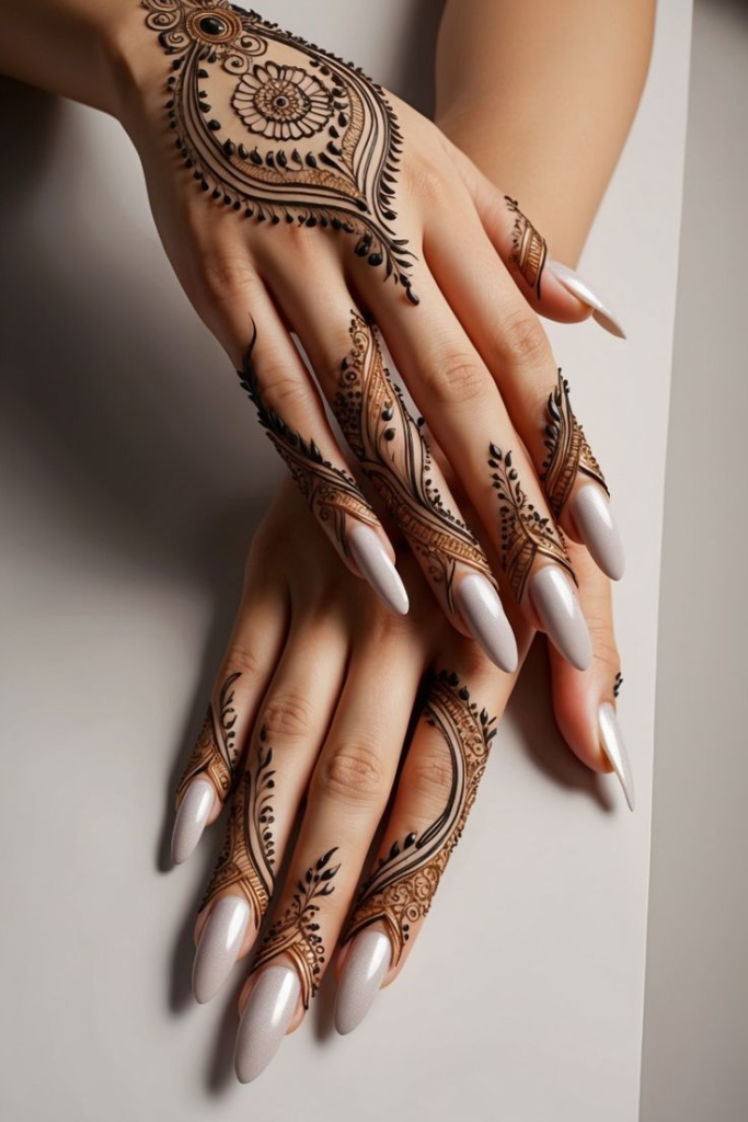 15_Modern Glam Mehndi Design_ A Fusion of Tradition and Style.jpg