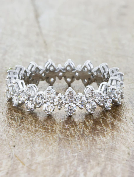 Ken & Dana Design Ava Vintage Inspired Brilliant Diamond Band