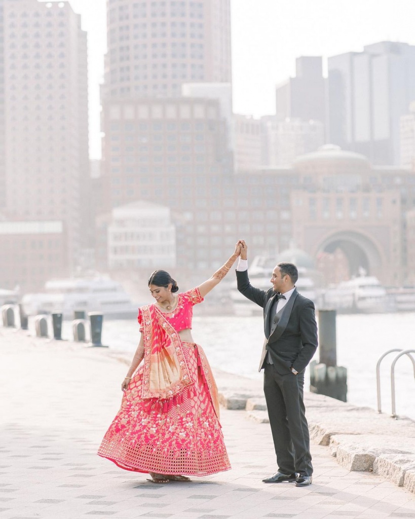 Professional wedding photographer in Boston