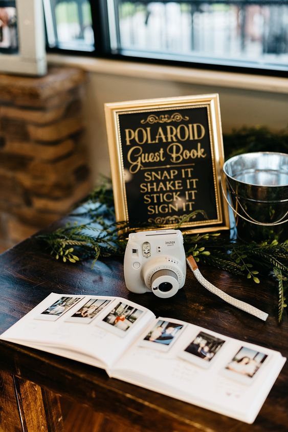 polaroid wedding