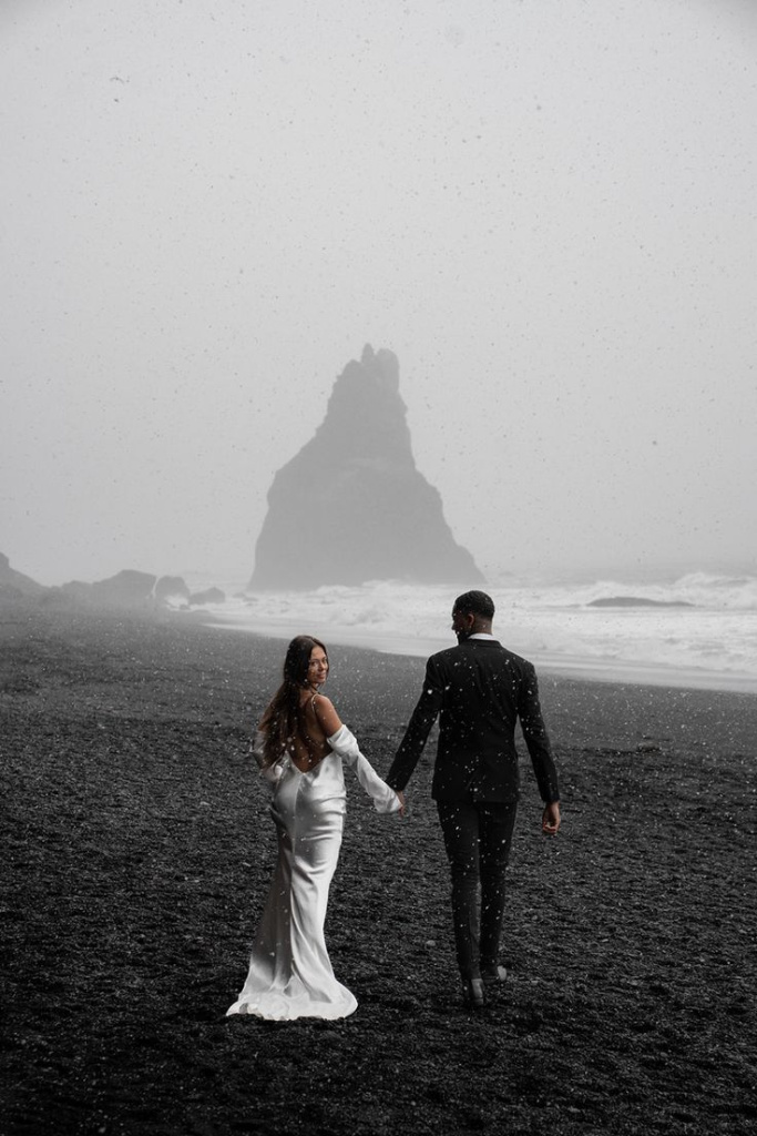 15_Black Sand Beach Iceland Wedding Elopement.jpg