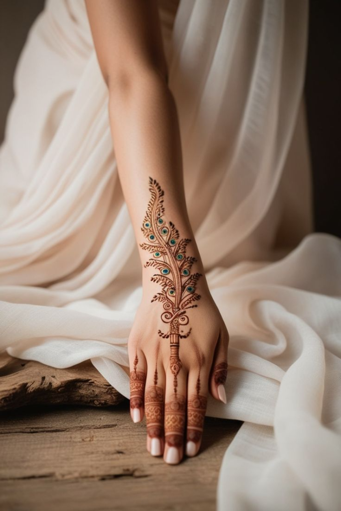 19_Elegant Feather Inspired Henna Design.jpg