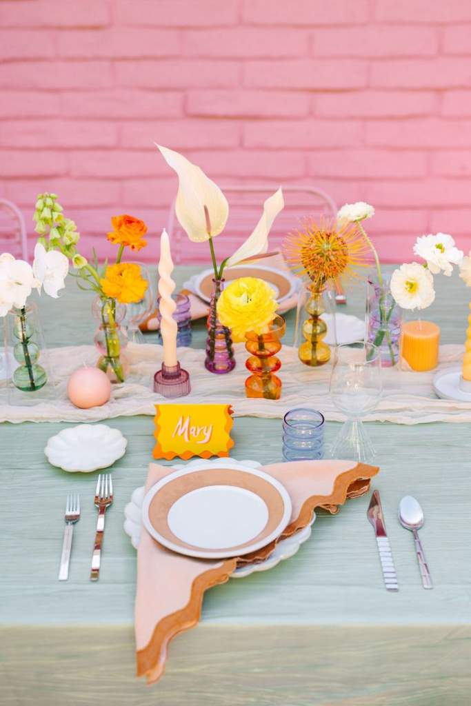 10_Quirky + Colorful Tablescape for A Retro Pink Motel Micro-Wedding Reception.jpg