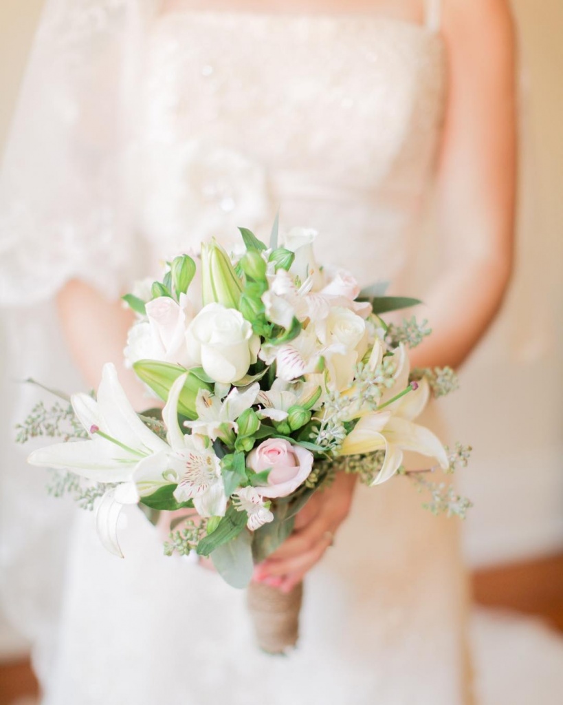 Lilies in Bridal Bouquets