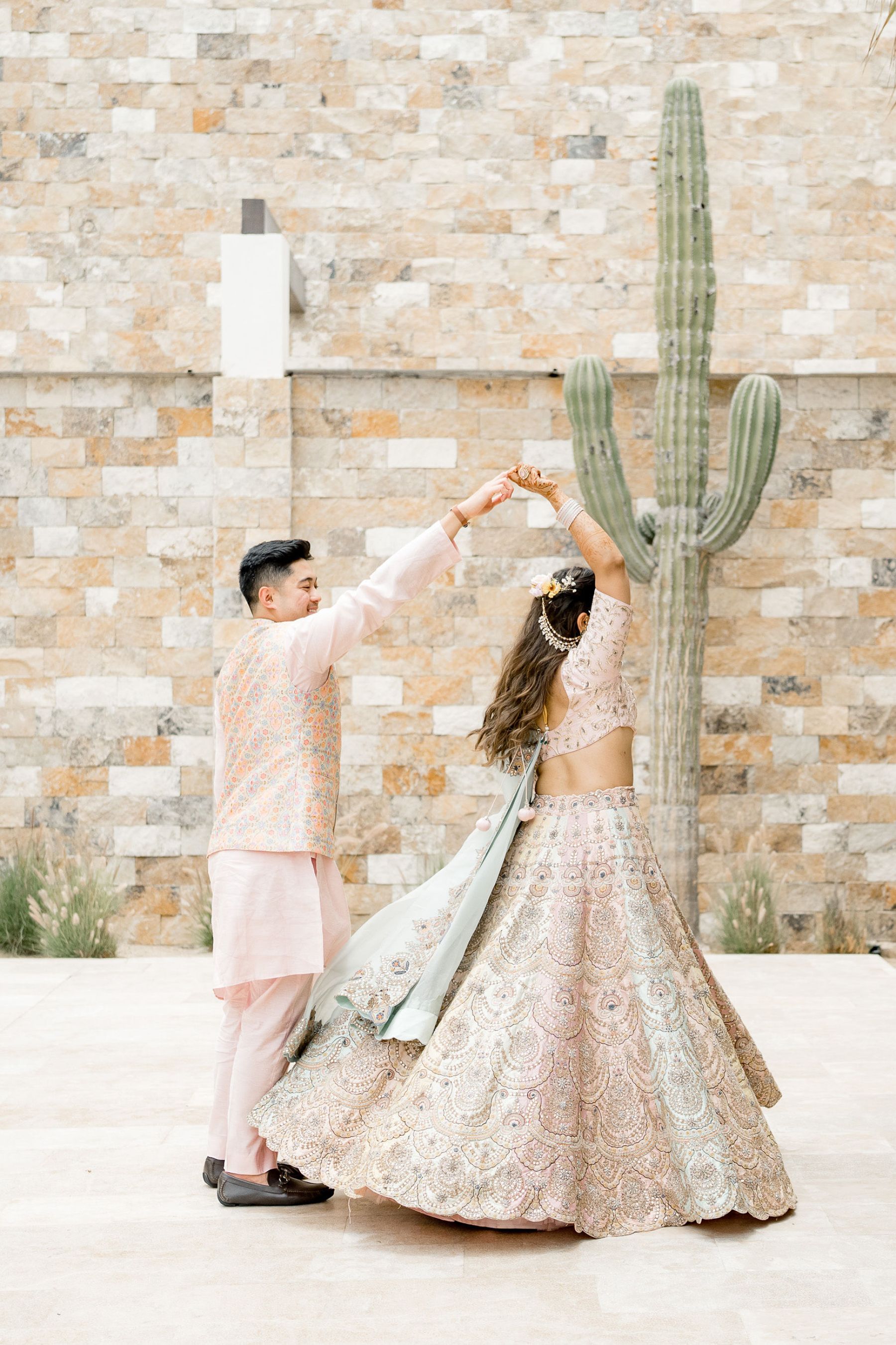 A Vibrant Fusion Celebration: Komal &amp; Audwin's Multi-Day Wedding at Hard Rock Los Cabos photo