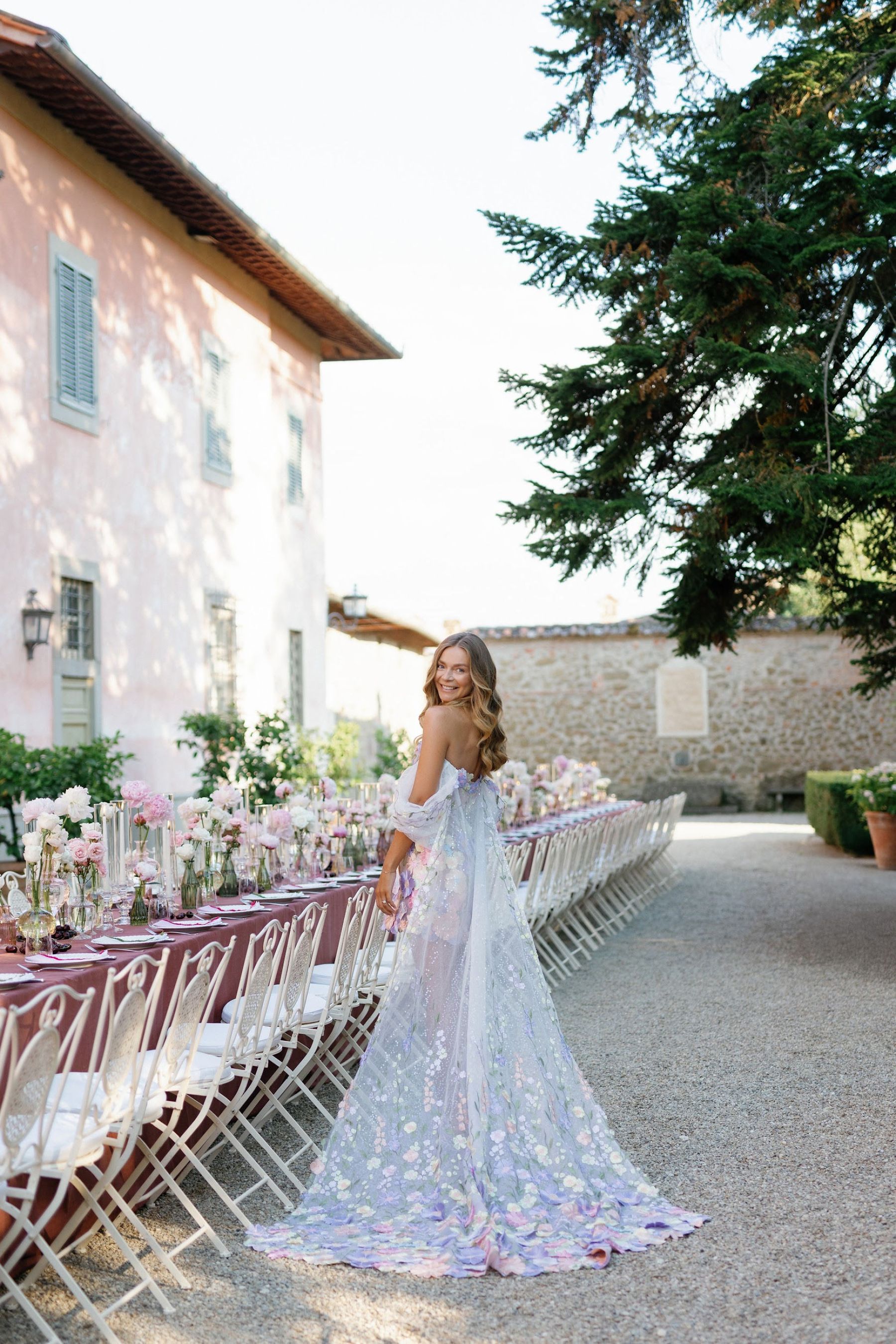 A Secret Fairy Garden and Tuscan Romance: Ksenia &amp; Stefano's Wedding at Villa Barberino photo