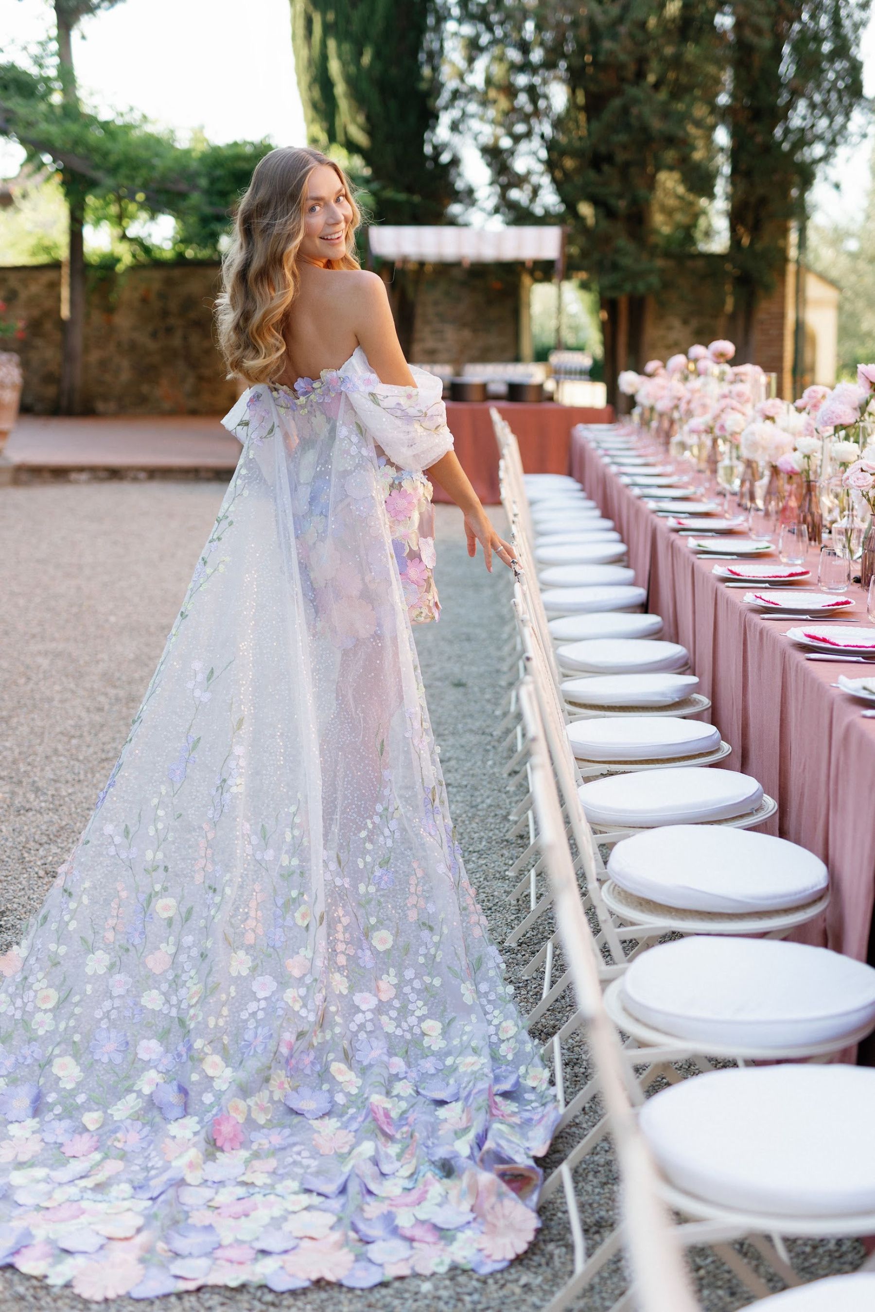 A Secret Fairy Garden and Tuscan Romance: Ksenia &amp; Stefano's Wedding at Villa Barberino photo
