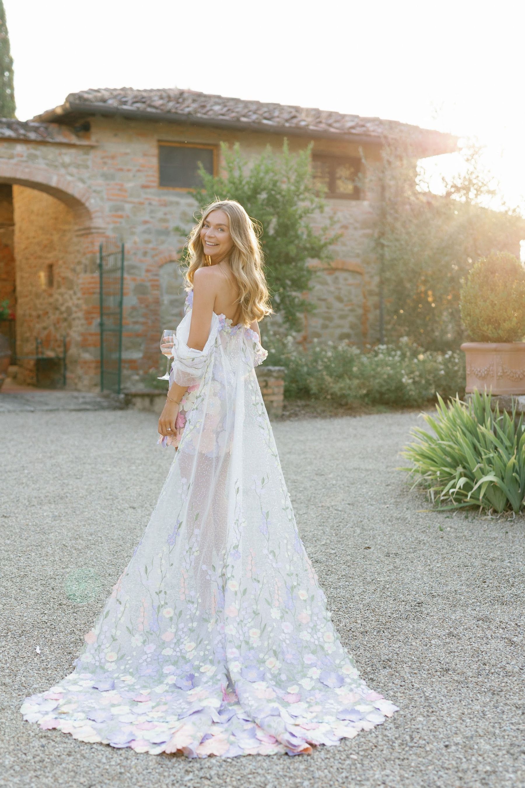 A Secret Fairy Garden and Tuscan Romance: Ksenia &amp; Stefano's Wedding at Villa Barberino photo