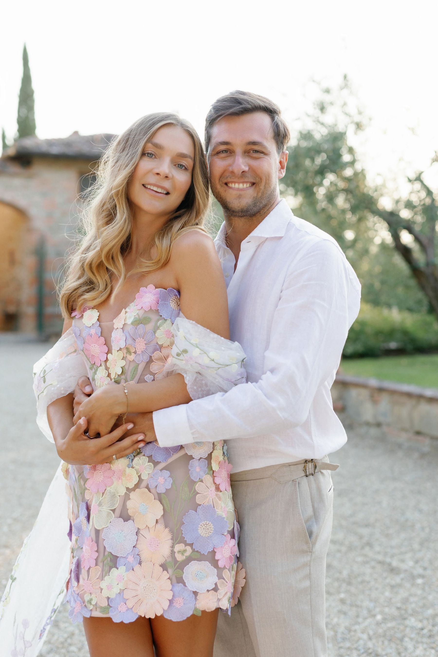 A Secret Fairy Garden and Tuscan Romance: Ksenia &amp; Stefano's Wedding at Villa Barberino photo