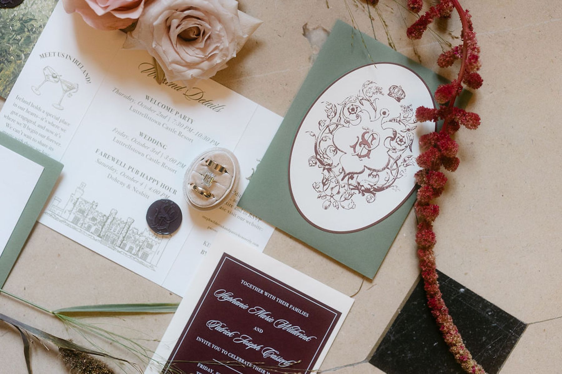 A Year of Planning, A Weekend of Magic: Stephanie &amp; Patrick's Wedding at Luttrellstown Castle photo