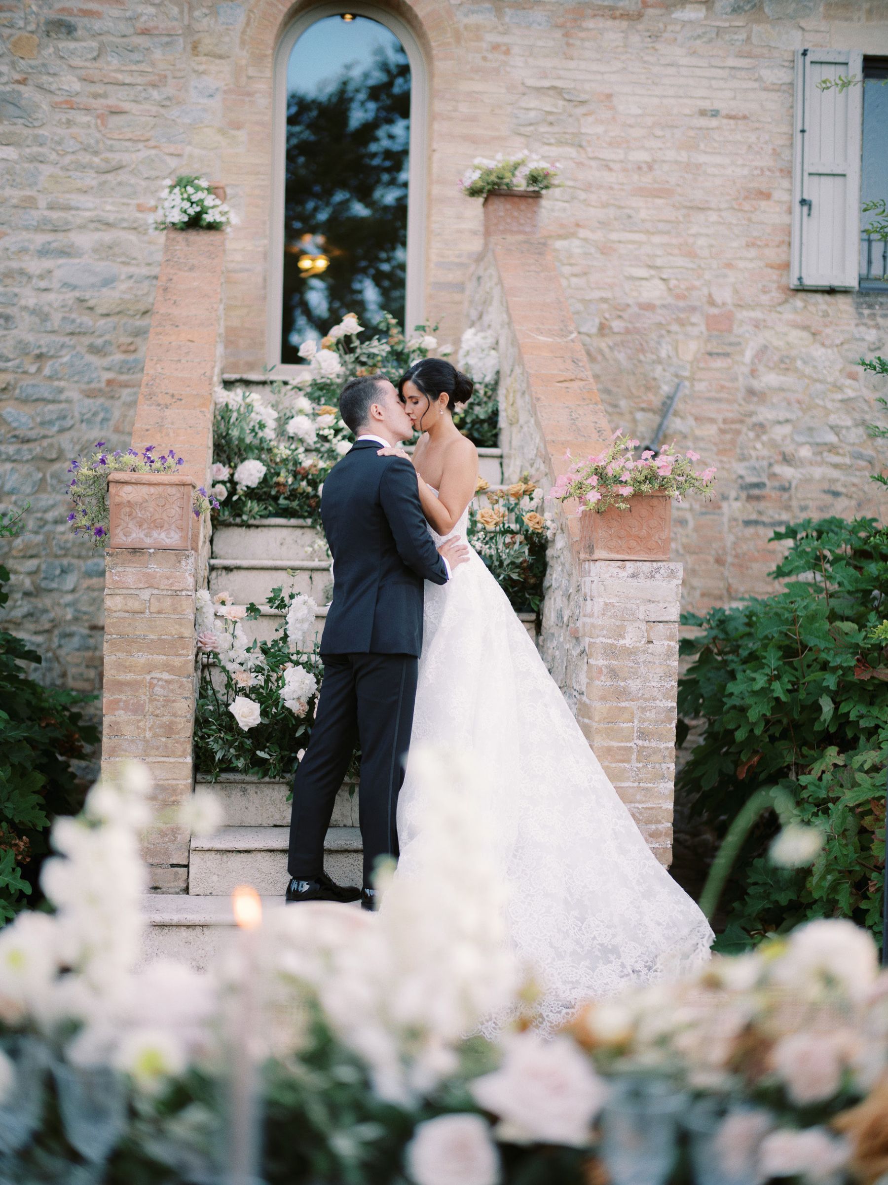 Vines, Vows &amp; Vintage Blooms: Hannah &amp; Timothy's Tuscan Wedding at Ombroneta photo