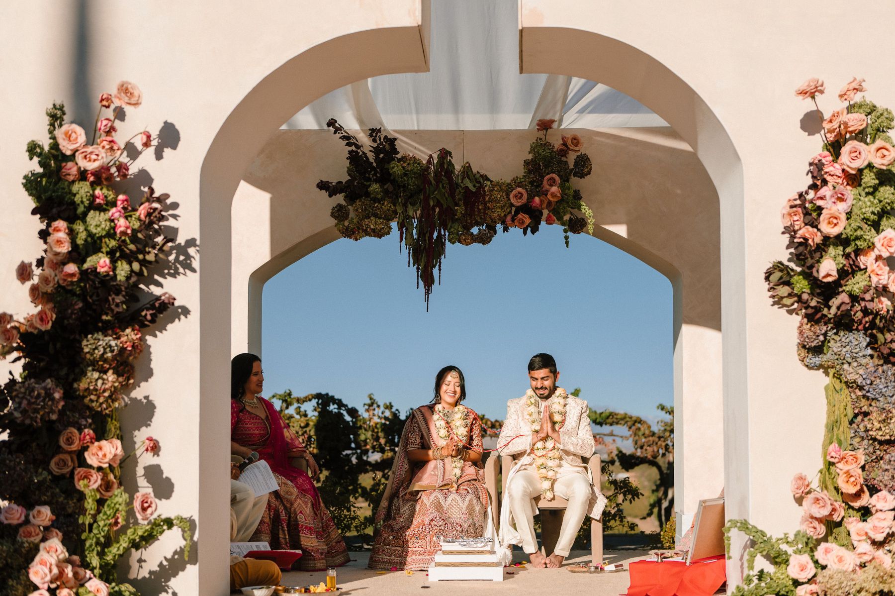 Zoey &amp; Deven's Elegant Indian Wedding at Mount Palomar Winery photo