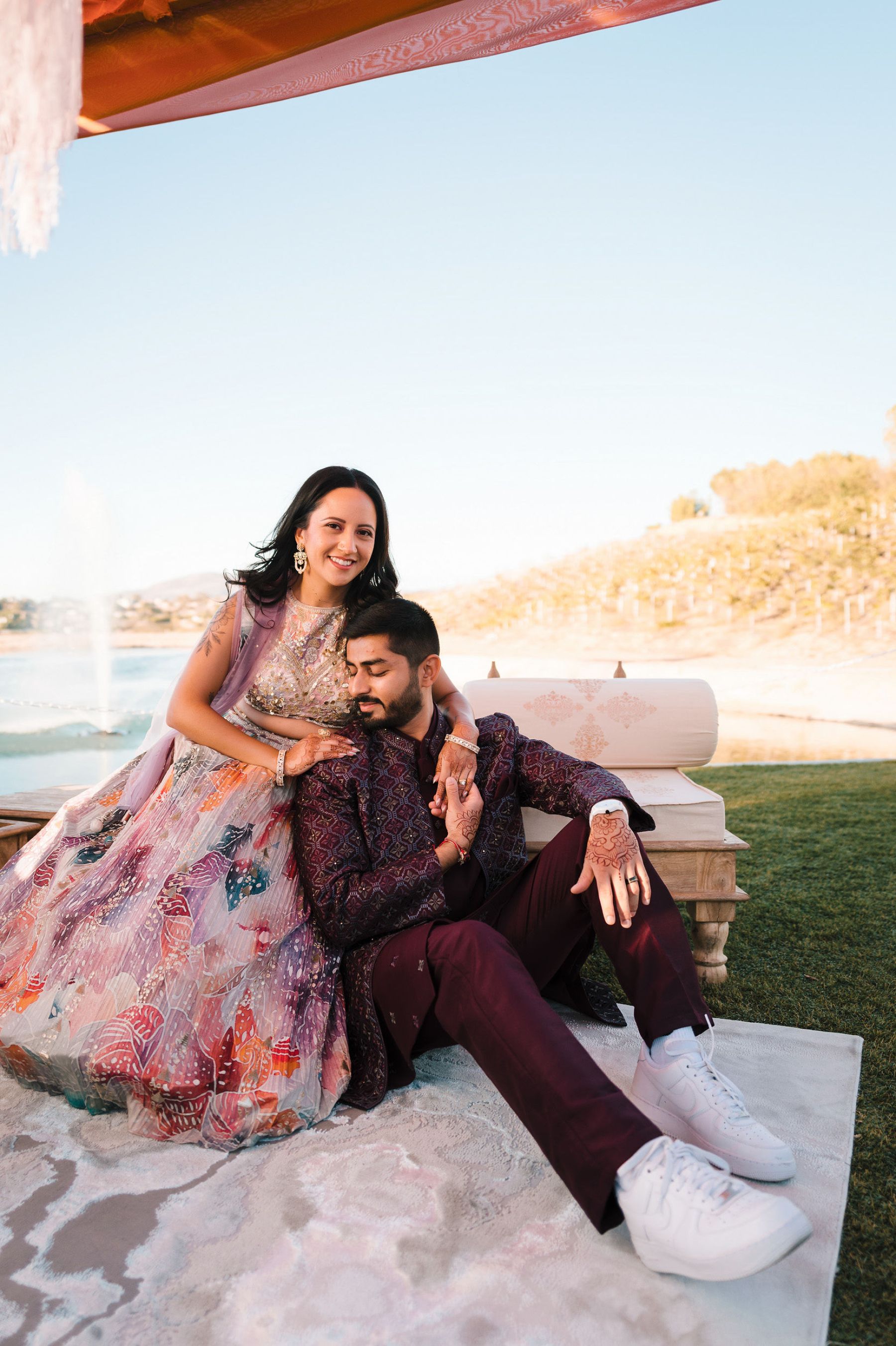 Zoey &amp; Deven's Elegant Indian Wedding at Mount Palomar Winery photo