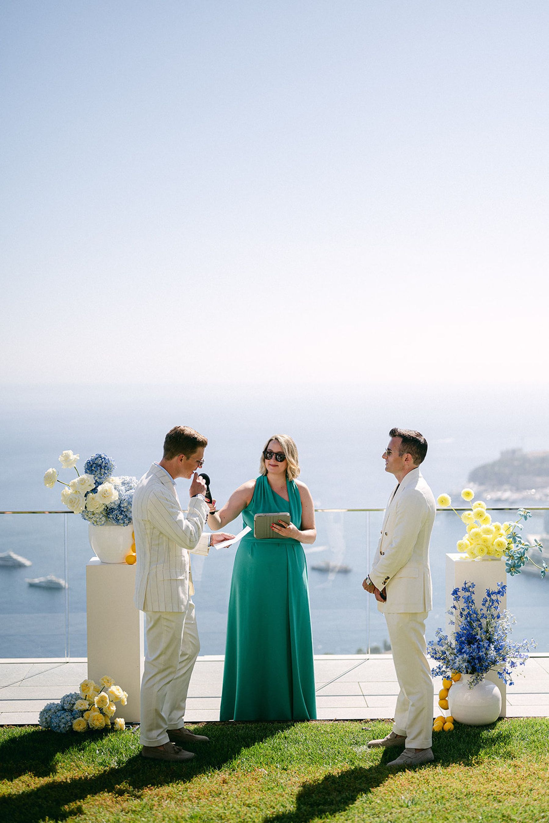 Same City, Seventeen Years Later: Weston &amp; Daniel's Wedding at Maybourne Riviera photo