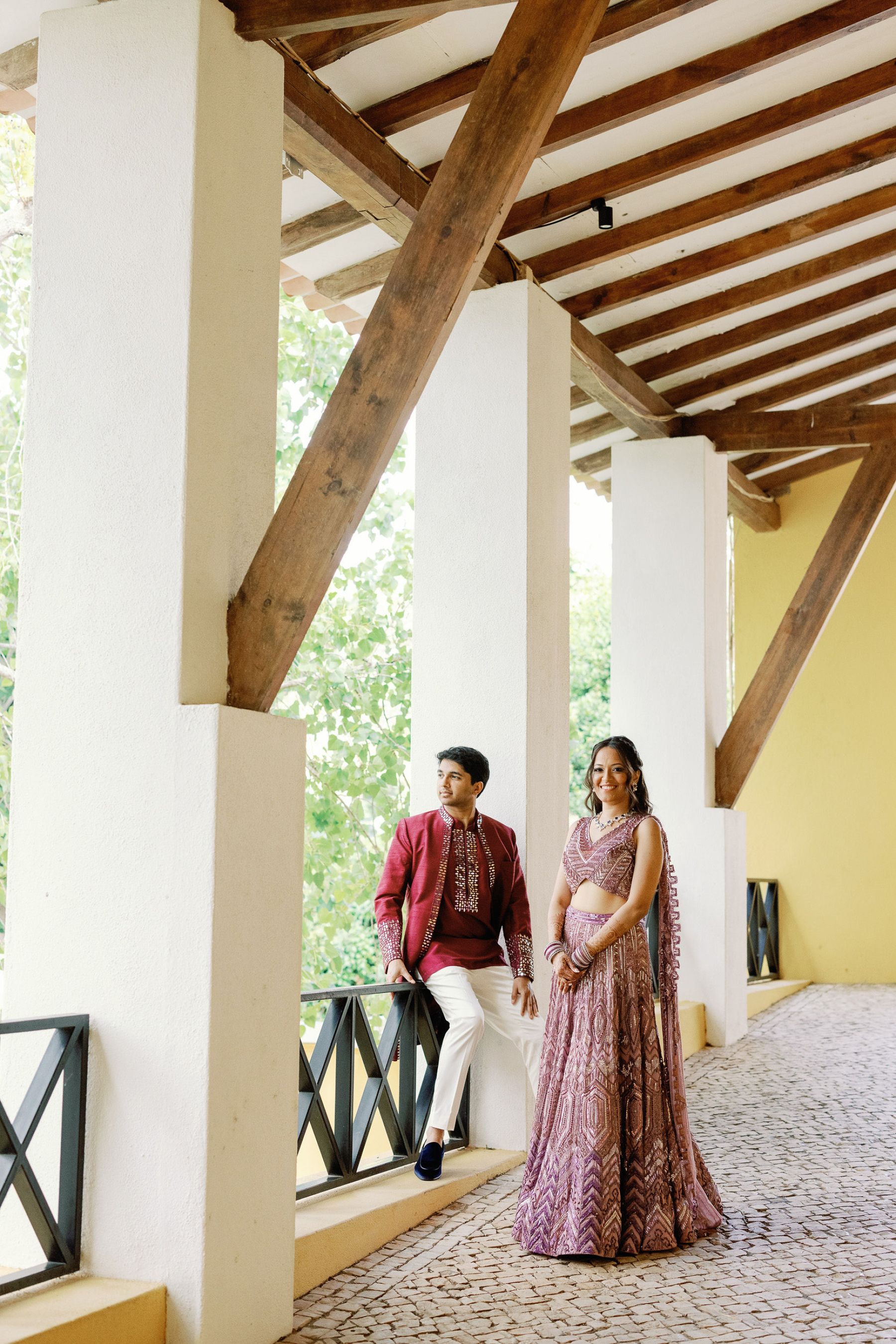 The Rumba, the Red Lehenga, and Rustic Elegance: Anushka &amp; Nitin's Wedding at Penha Longa Resort, Sintra photo