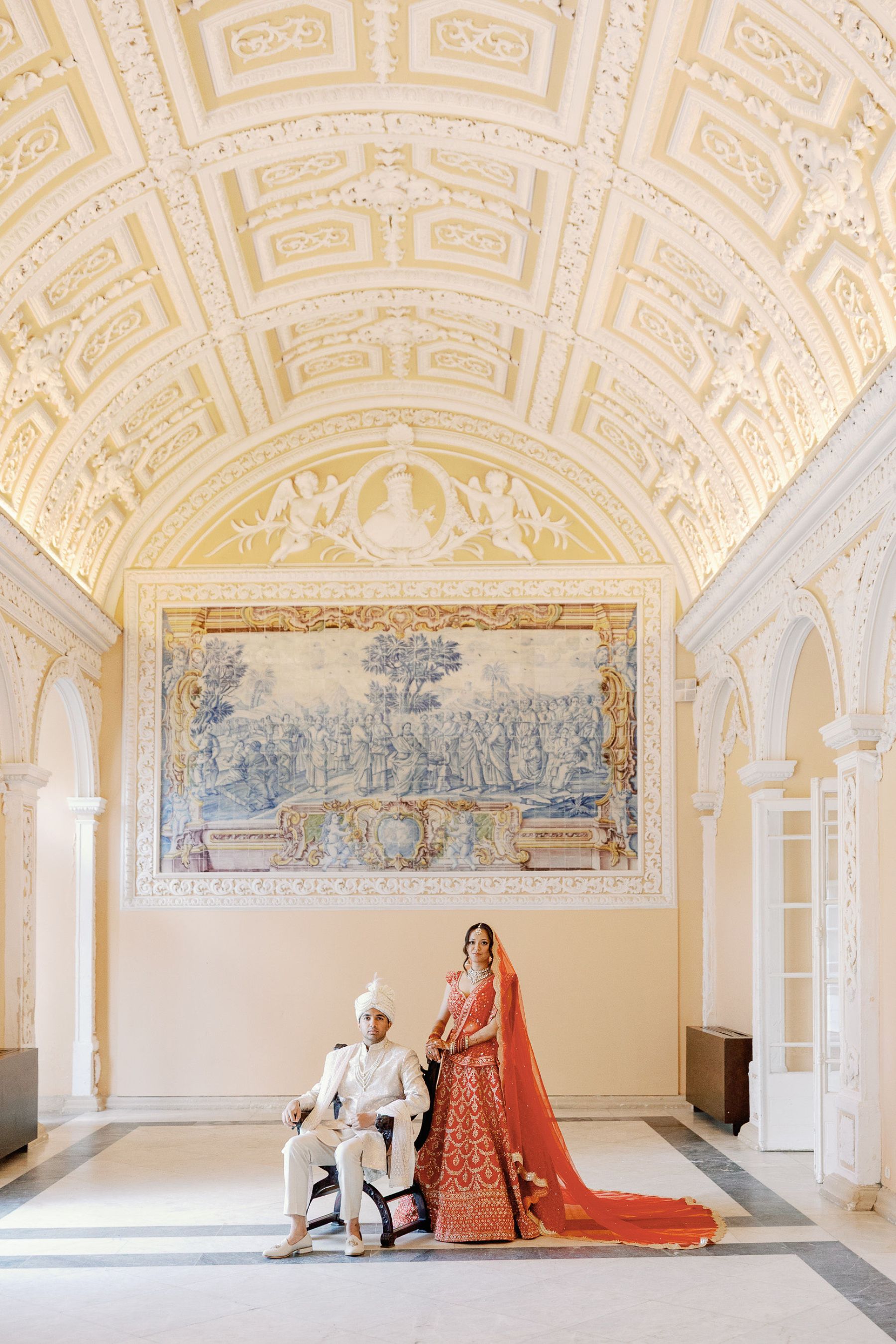 The Rumba, the Red Lehenga, and Rustic Elegance: Anushka &amp; Nitin's Wedding at Penha Longa Resort, Sintra photo