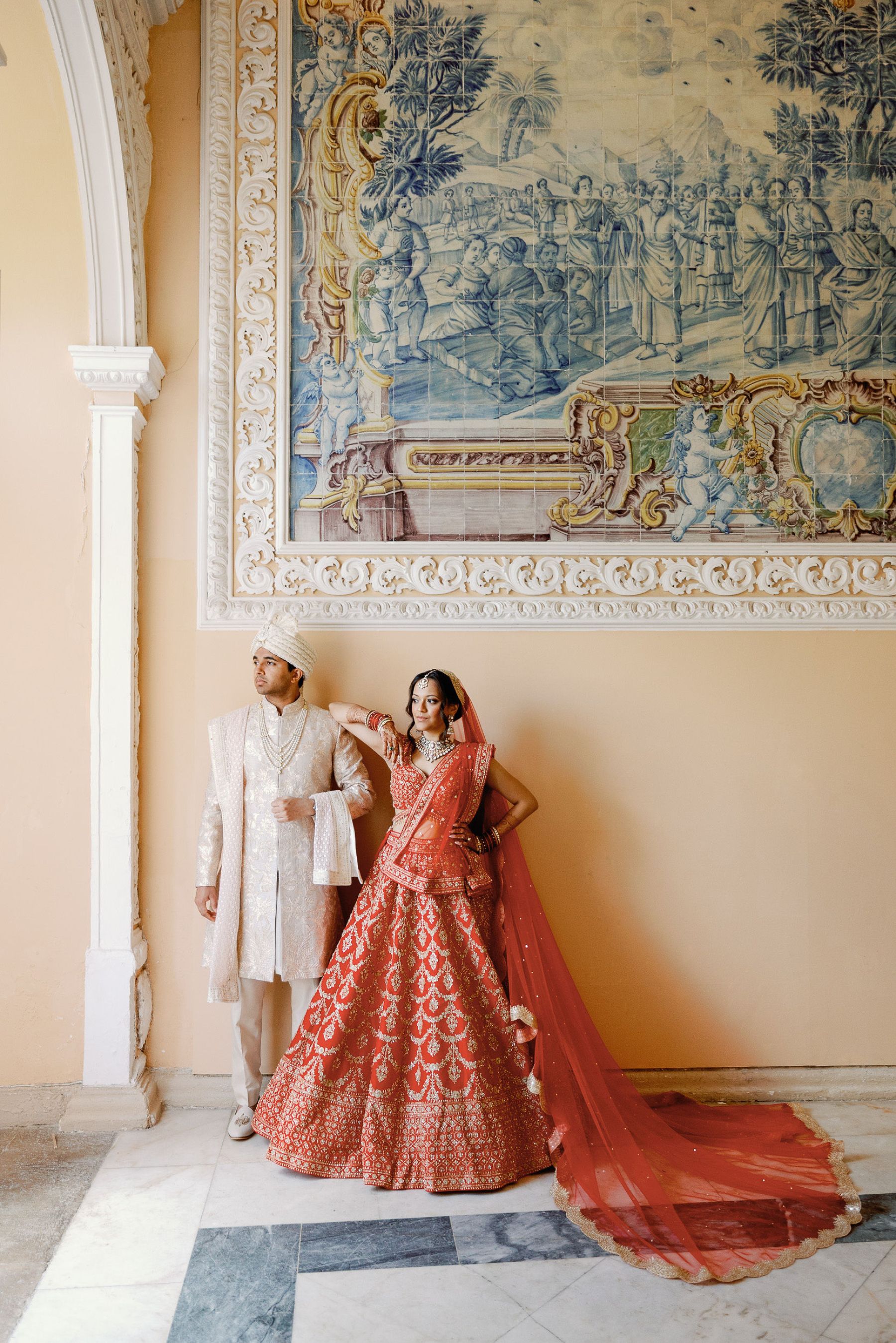 The Rumba, the Red Lehenga, and Rustic Elegance: Anushka &amp; Nitin's Wedding at Penha Longa Resort, Sintra photo