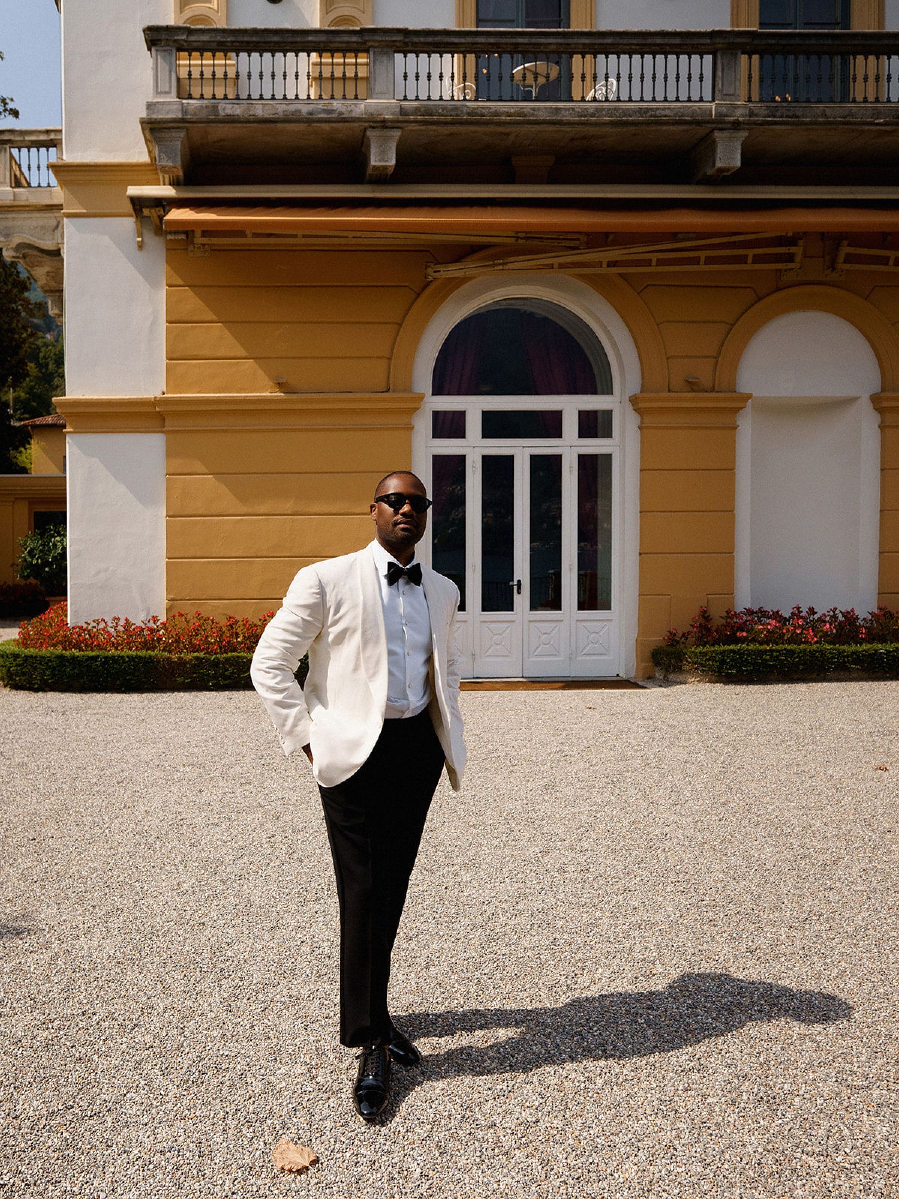 Madison &amp; Rotimi's Wedding at Villa D'Este: One Wooden Boat, 125 Guests, and Florals Nobody Expected photo