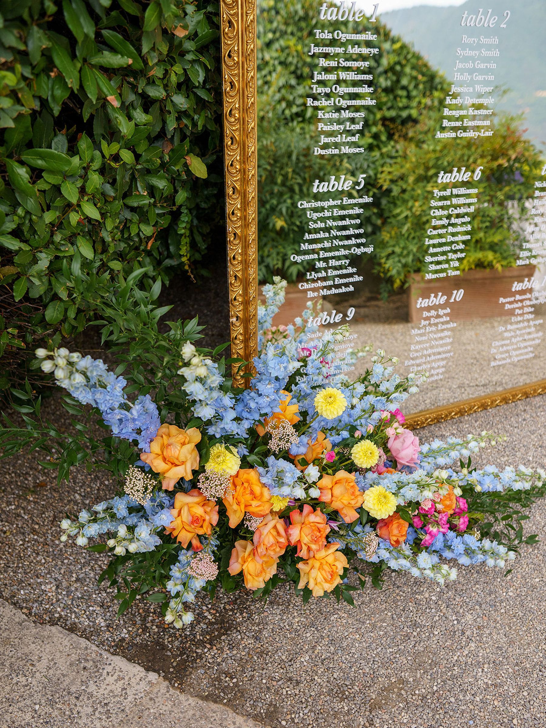 Madison &amp; Rotimi's Wedding at Villa D'Este: One Wooden Boat, 125 Guests, and Florals Nobody Expected photo