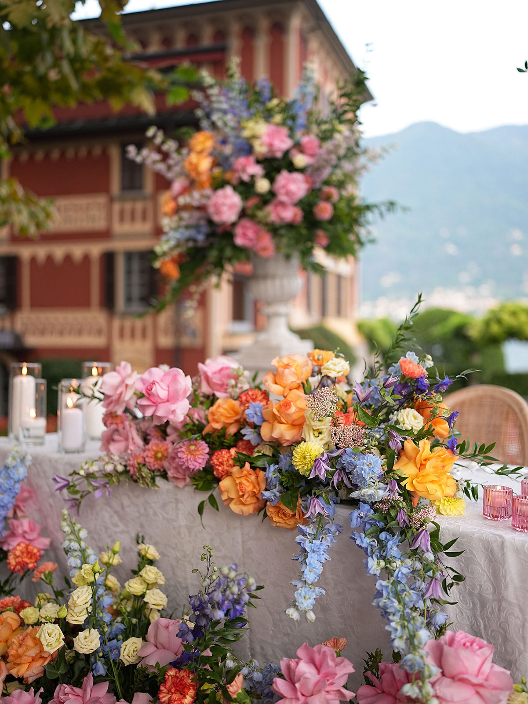 Madison &amp; Rotimi's Wedding at Villa D'Este: One Wooden Boat, 125 Guests, and Florals Nobody Expected photo
