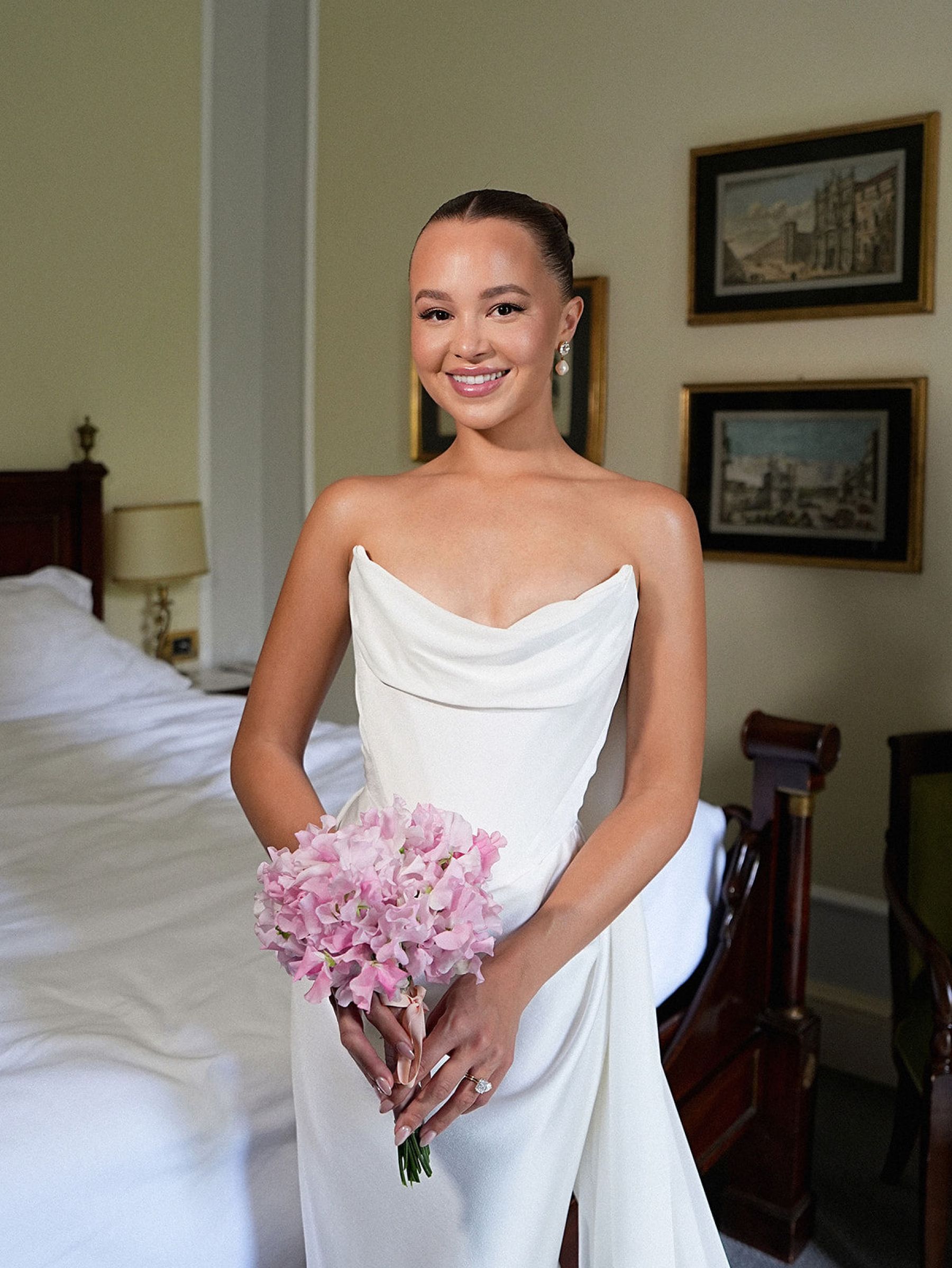 Madison &amp; Rotimi's Wedding at Villa D'Este: One Wooden Boat, 125 Guests, and Florals Nobody Expected photo