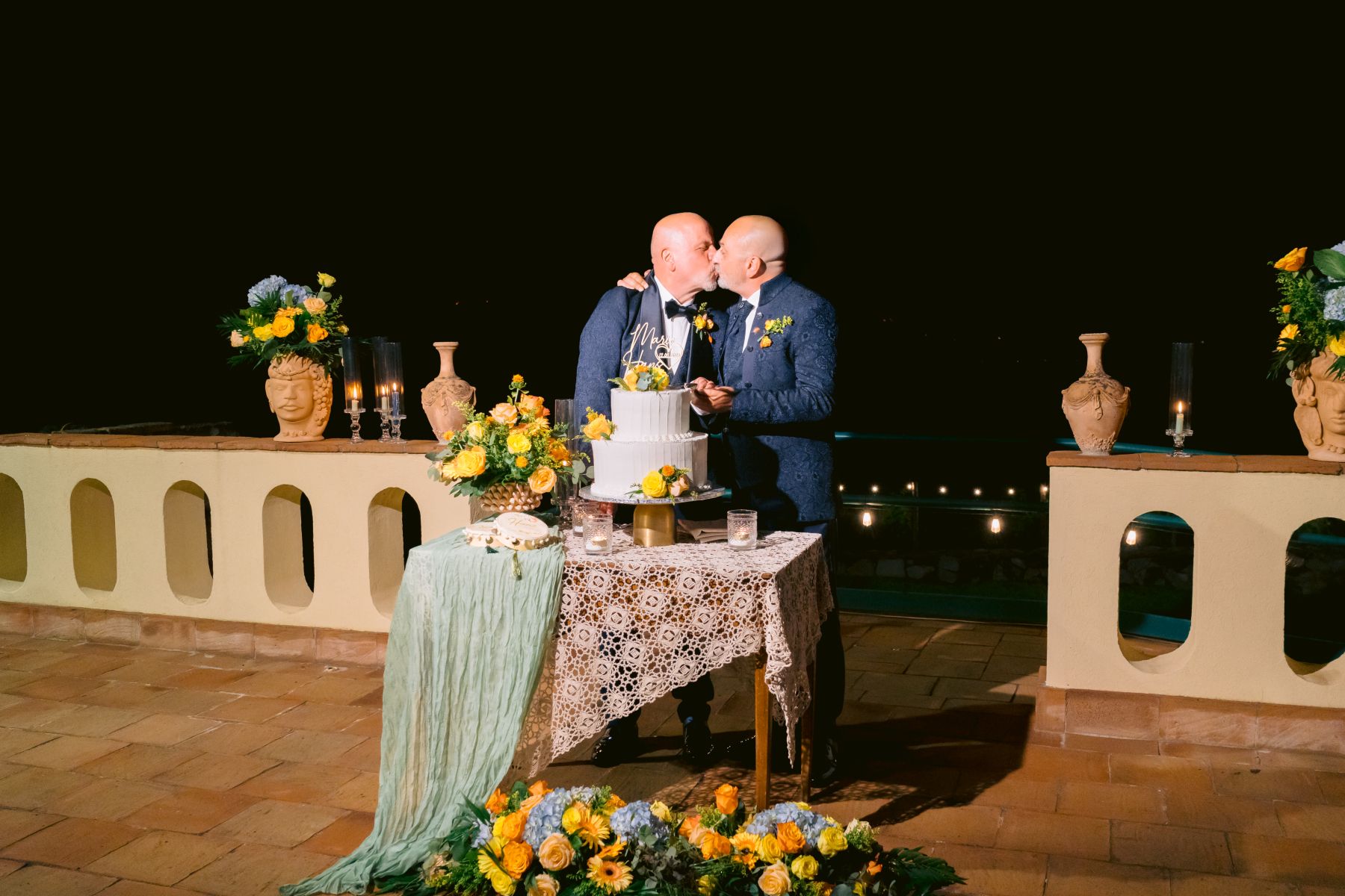 Rain, Lava, and Love: Mario &amp; Hans's Wedding at Cantina Scudero on the Slopes of Etna photo