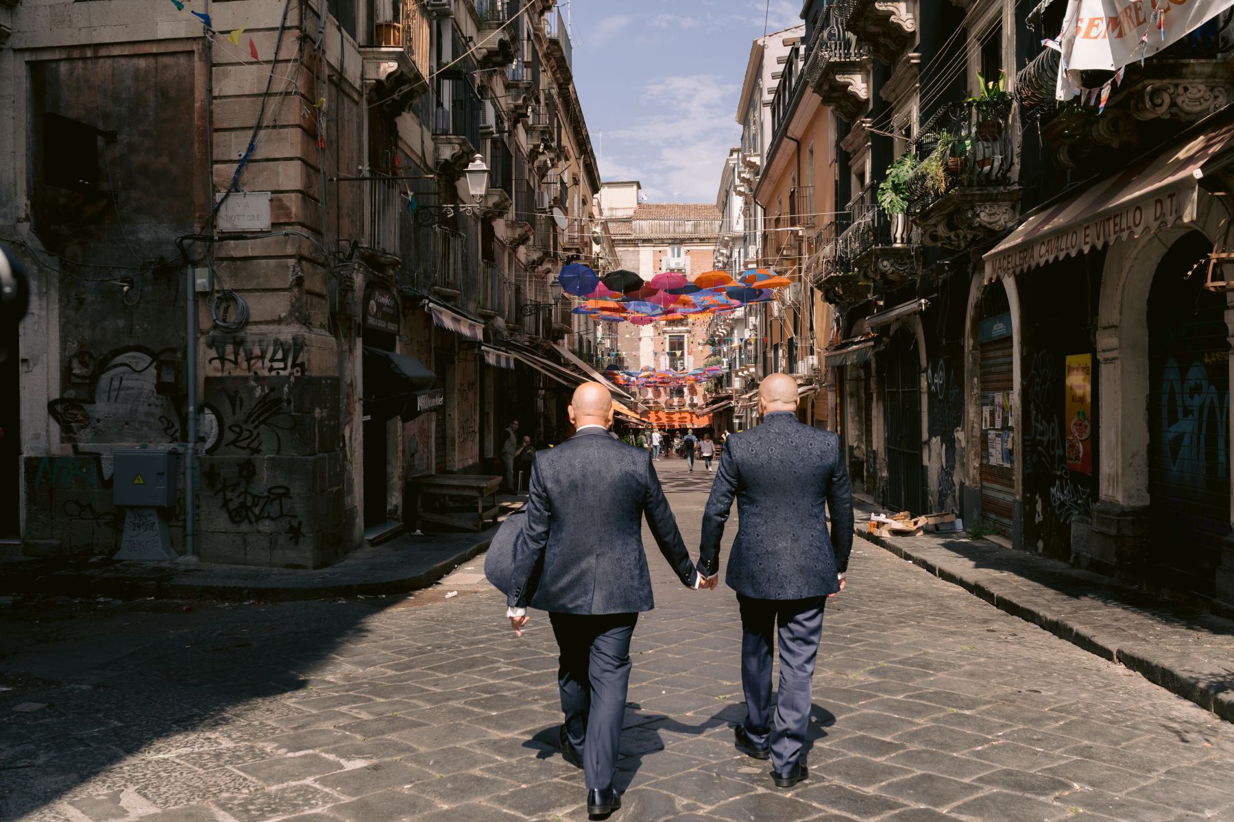 Rain, Lava, and Love: Mario &amp; Hans's Wedding at Cantina Scudero on the Slopes of Etna photo