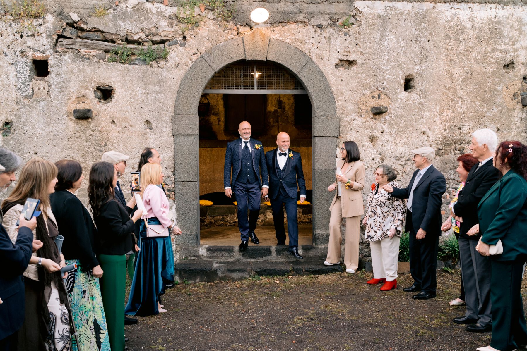 Rain, Lava, and Love: Mario &amp; Hans's Wedding at Cantina Scudero on the Slopes of Etna photo