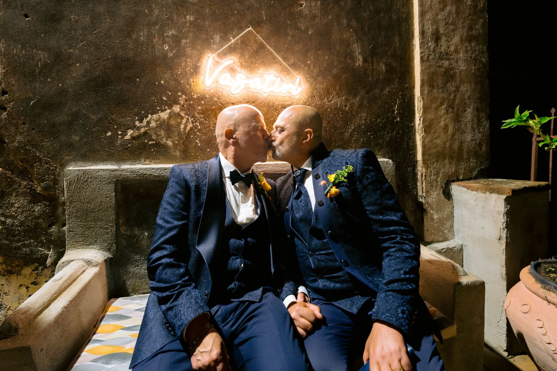 Rain, Lava, and Love: Mario &amp; Hans's Wedding at Cantina Scudero on the Slopes of Etna photo