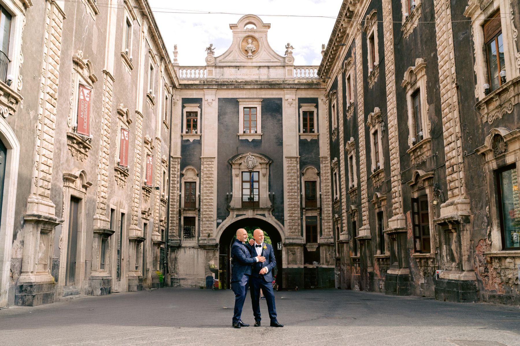 Rain, Lava, and Love: Mario &amp; Hans's Wedding at Cantina Scudero on the Slopes of Etna photo