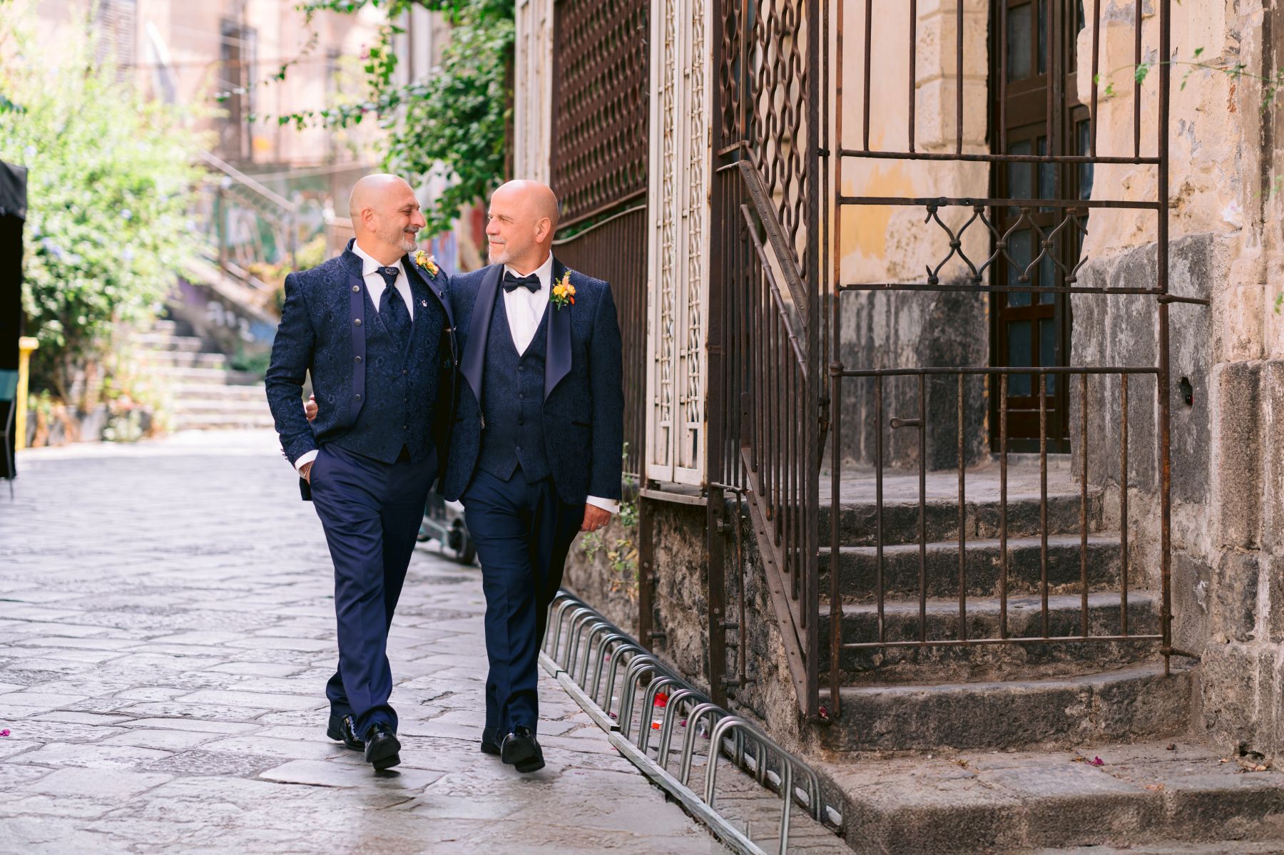 Rain, Lava, and Love: Mario &amp; Hans's Wedding at Cantina Scudero on the Slopes of Etna photo