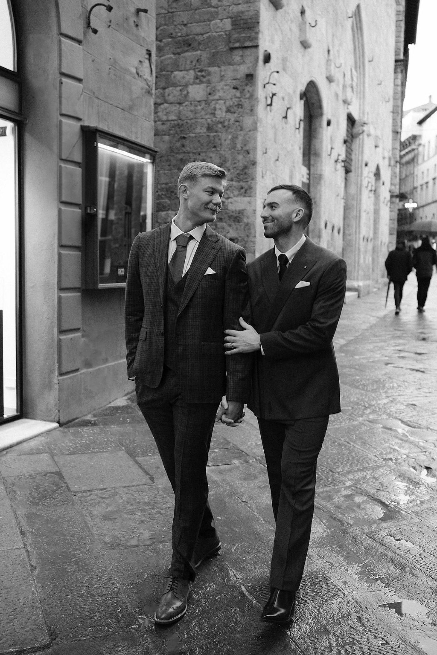 A Dream Come True in Siena: Anthony &amp; Robert's Romantic Italian Wedding at Grand Hotel Continental photo