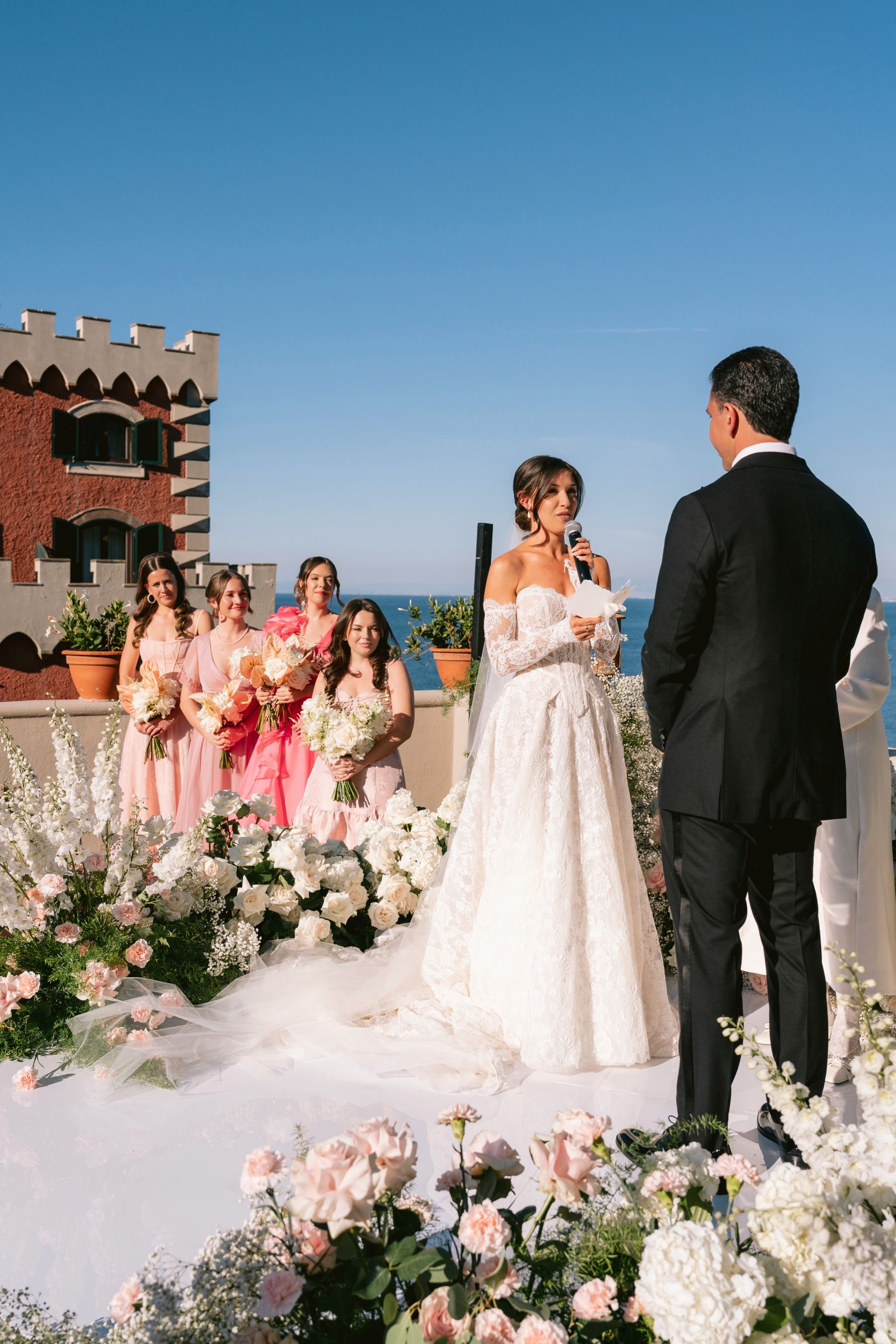 A Train Strike, a Bag of Chips, and a Cloudless Sky: Casey &amp; Anthony's Wedding at Mezzatorre photo