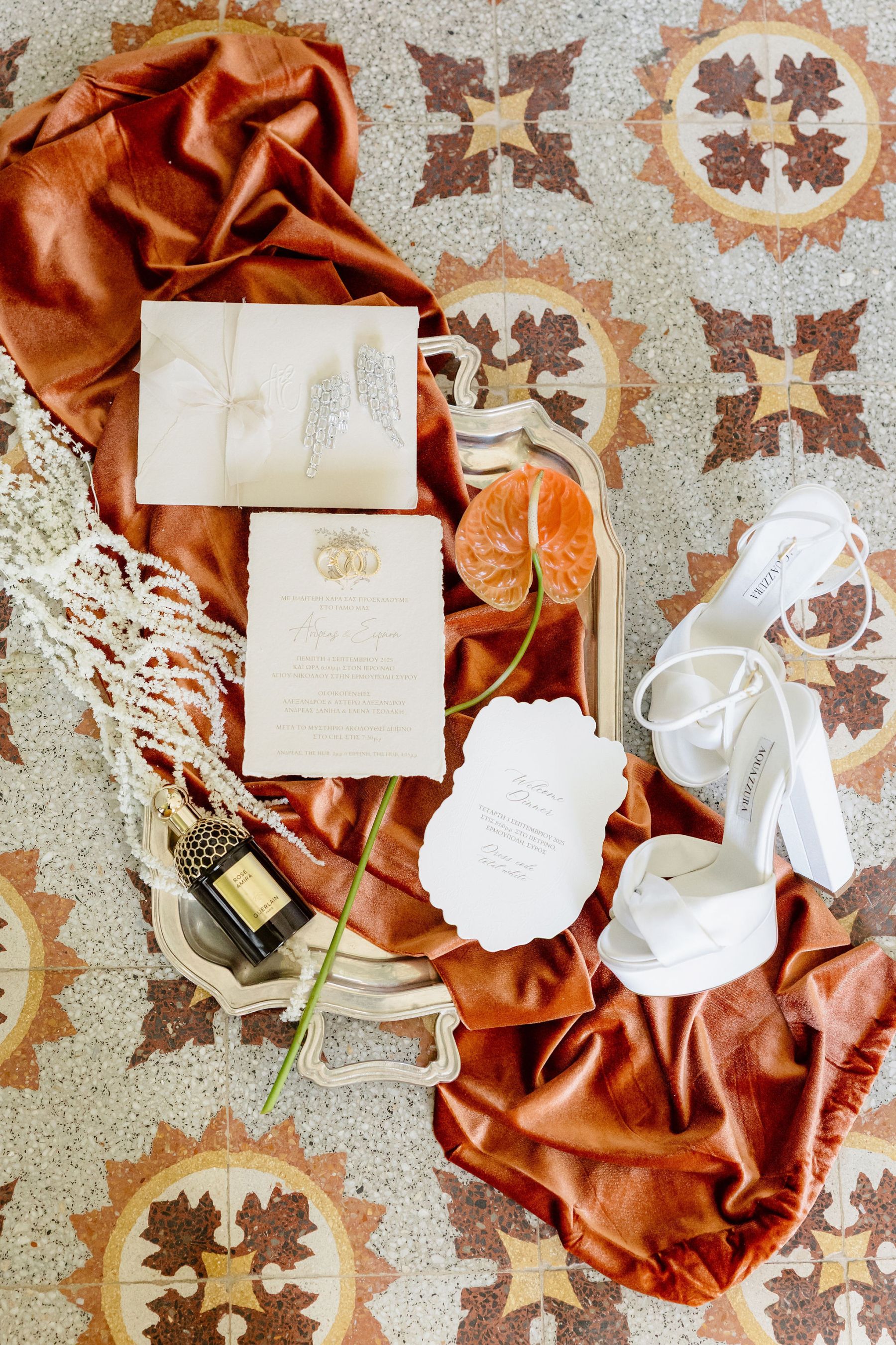 A Terracotta Dream by the Aegean: Irene &amp; Andreas's Wedding at Ciel, Syros photo