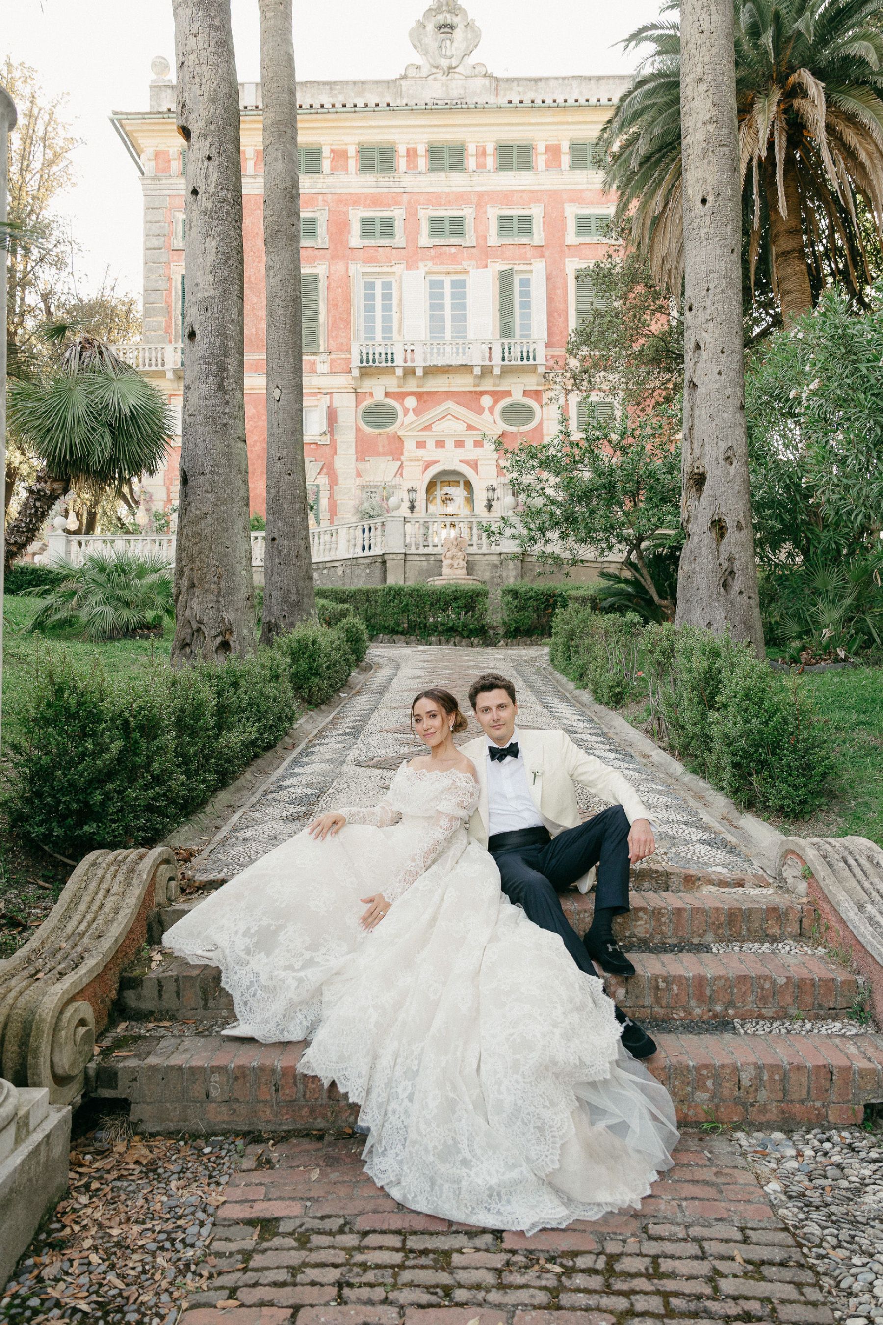 From High School Friends to Forever: Vanessa &amp; Lorenzo's Wedding at Villa Durazzo, Portofino photo