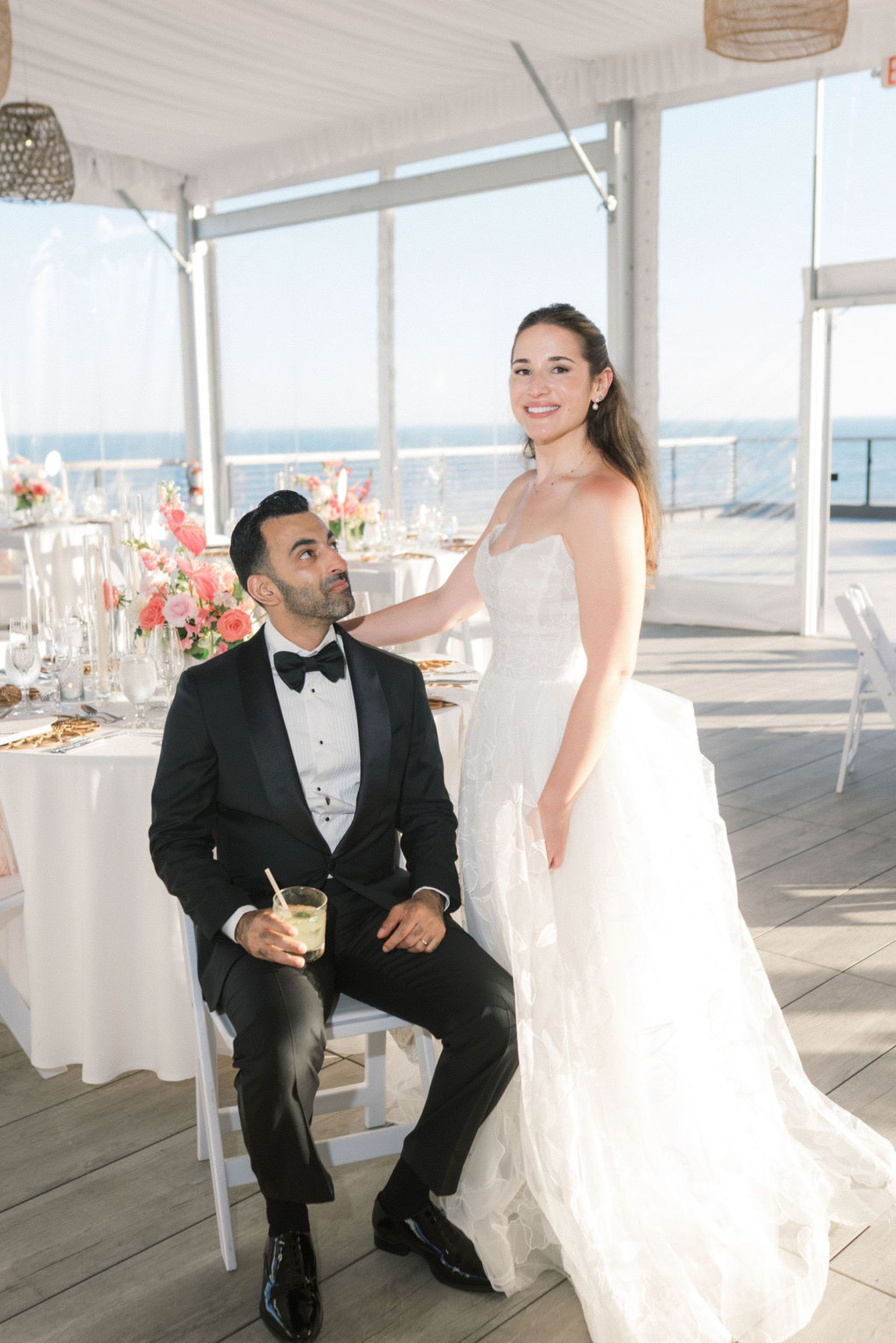 Pink Peonies, Personal Vows, and a Weekend Nobody Wanted to End: Rachel &amp; Shaan's Wedding at Gurney's Resort Montauk photo