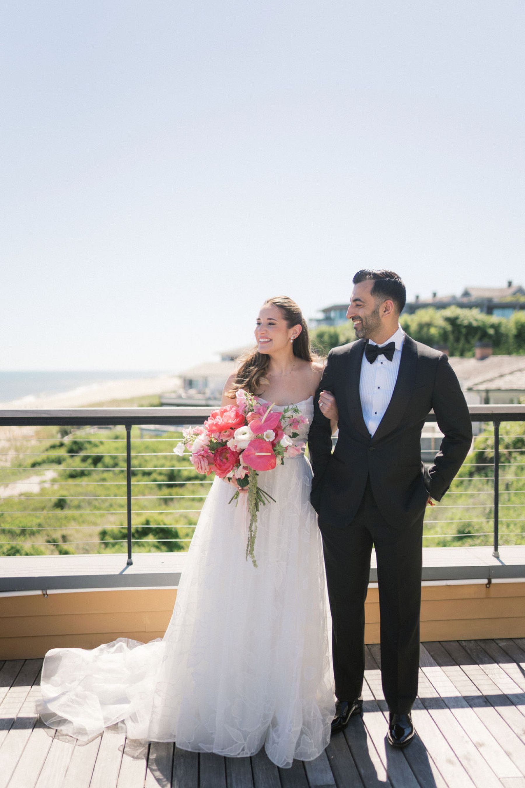 Pink Peonies, Personal Vows, and a Weekend Nobody Wanted to End: Rachel &amp; Shaan's Wedding at Gurney's Resort Montauk photo