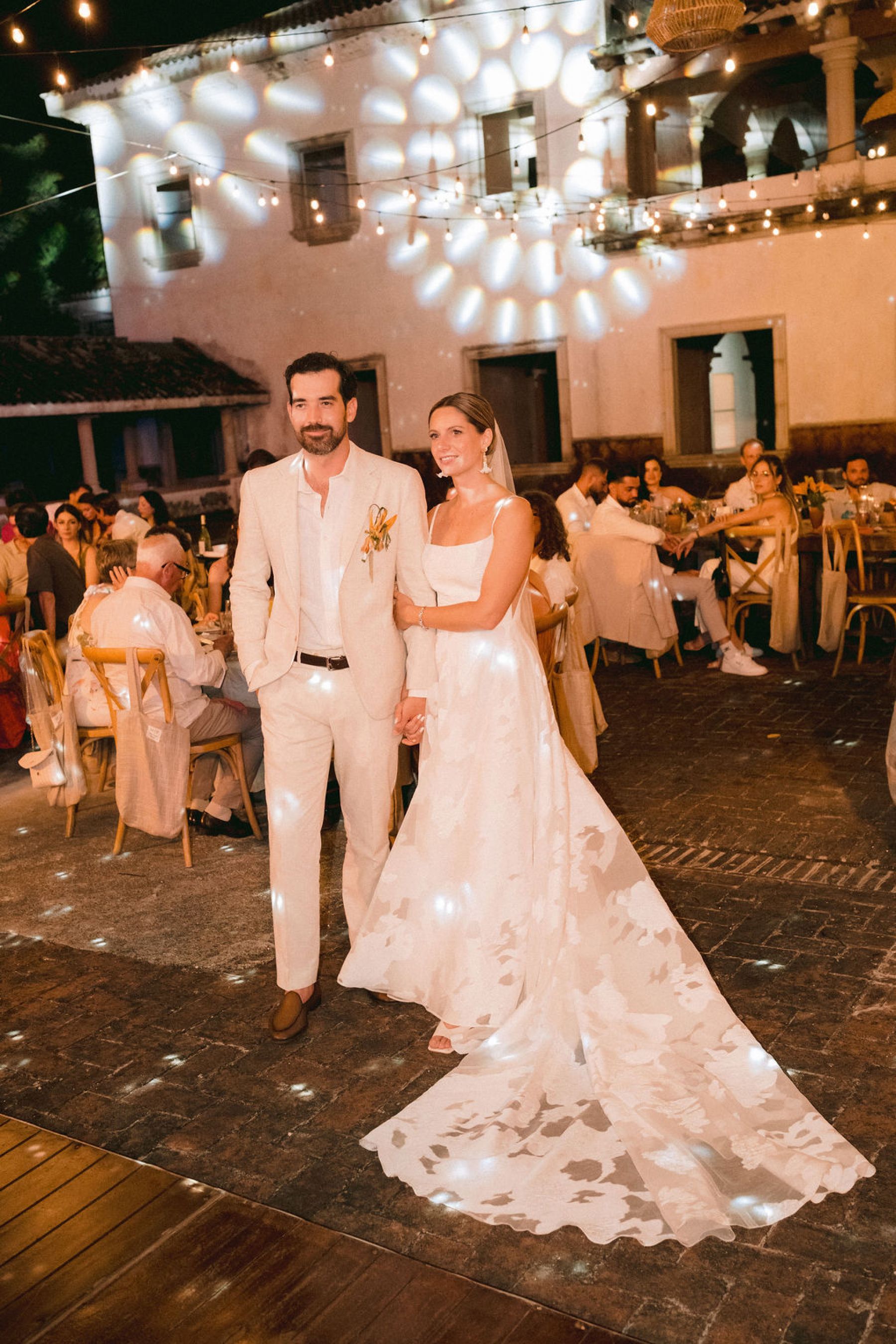 Thirteen Nationalities, a Shaman, and Seven Shades of Blue: Pauline &amp; Marsilio's Wedding at Bacalaria in Bacalar photo