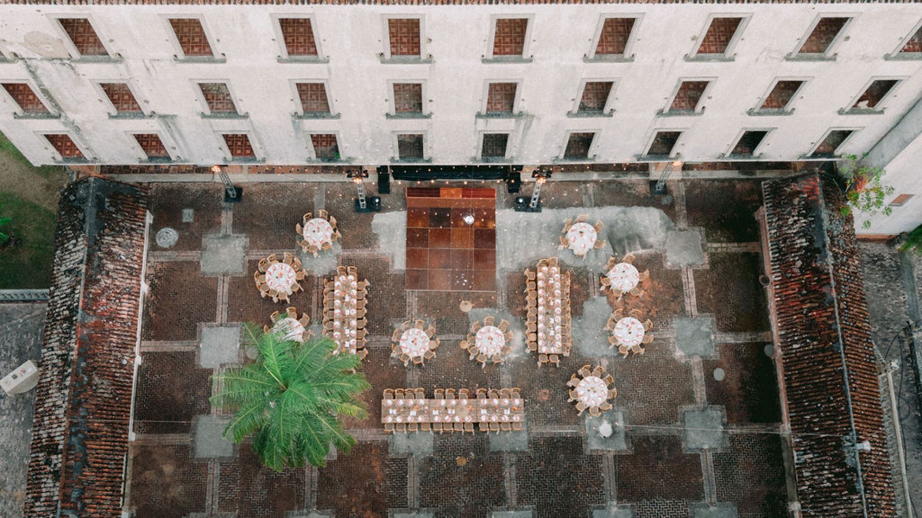 Thirteen Nationalities, a Shaman, and Seven Shades of Blue: Pauline &amp; Marsilio's Wedding at Bacalaria in Bacalar photo